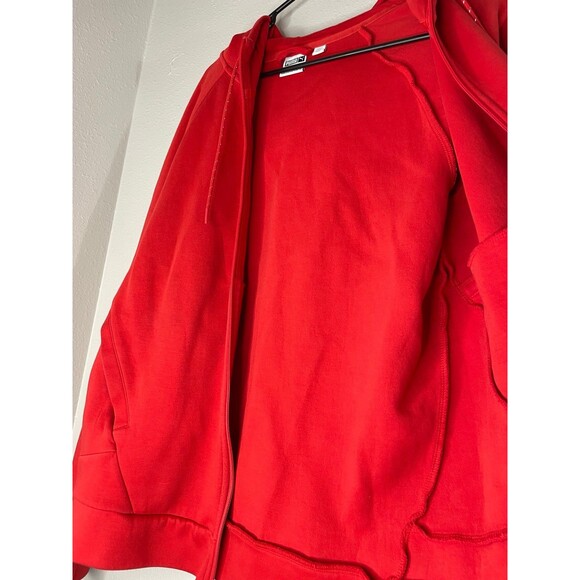 PUMA Tech Full Zip Hoodie - Red Size L - Picture 7 of 8